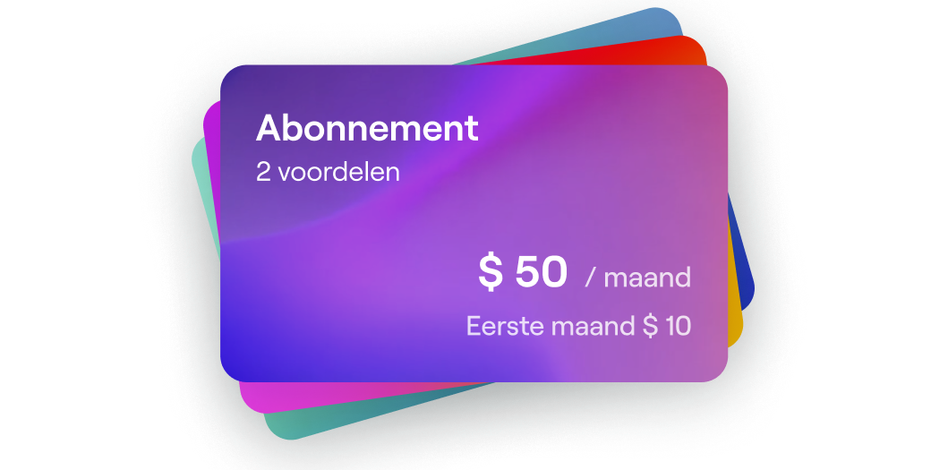 Paarse abonnementskaart